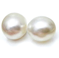 White South Sea 9.2mm Drop Pearl pair